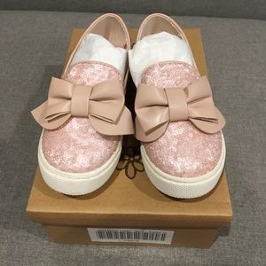 JoyFolie Kylie Pink Sequin Slip on Sneaker Size11T